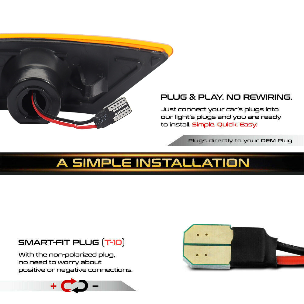 2PCS Car LED Front Side Marker - Signal Flare Kit incelemesi ve fiyatı