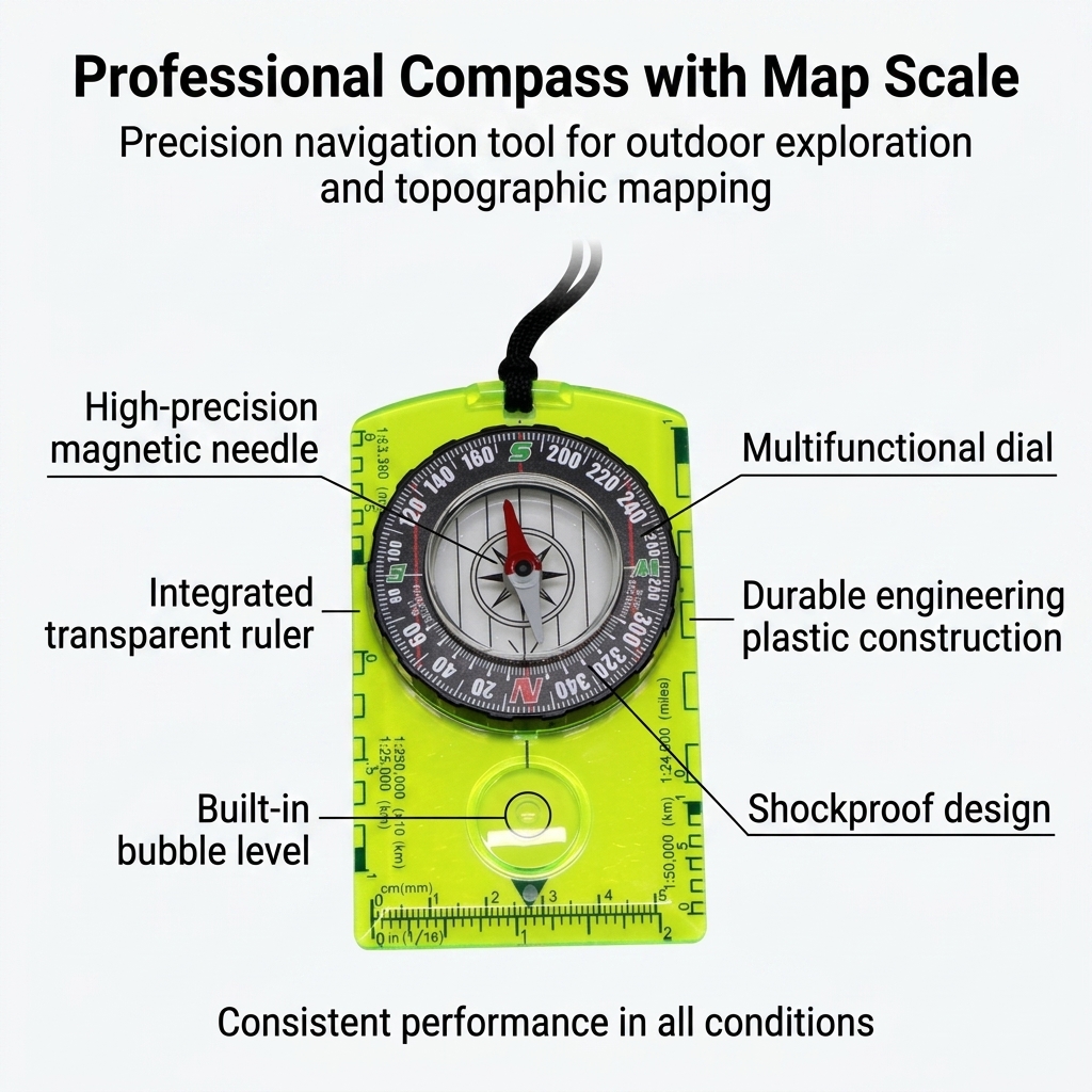 Waterproof Compass Outdoor Gad - Compass Lensatic incelemesi ve fiyatı