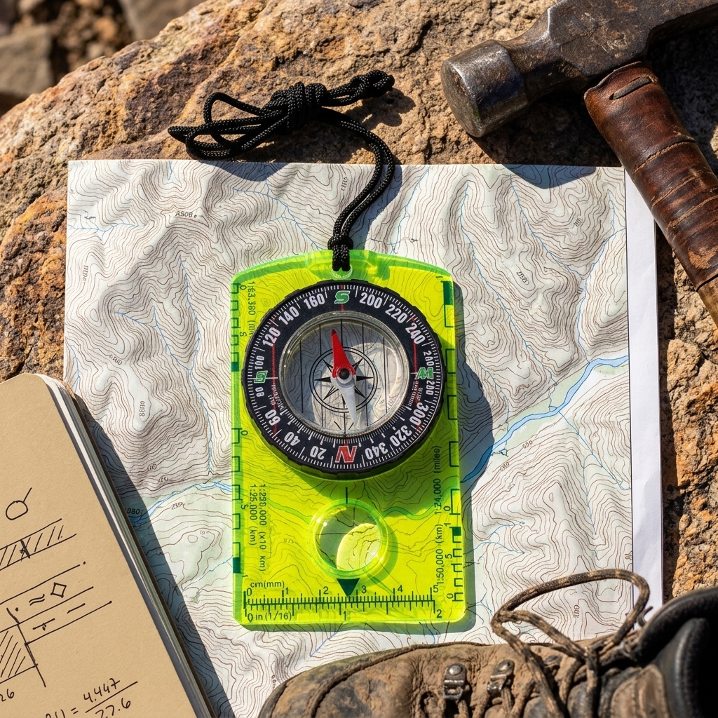 Waterproof Compass Outdoor Gad - Compass Lensatic incelemesi ve fiyatı
