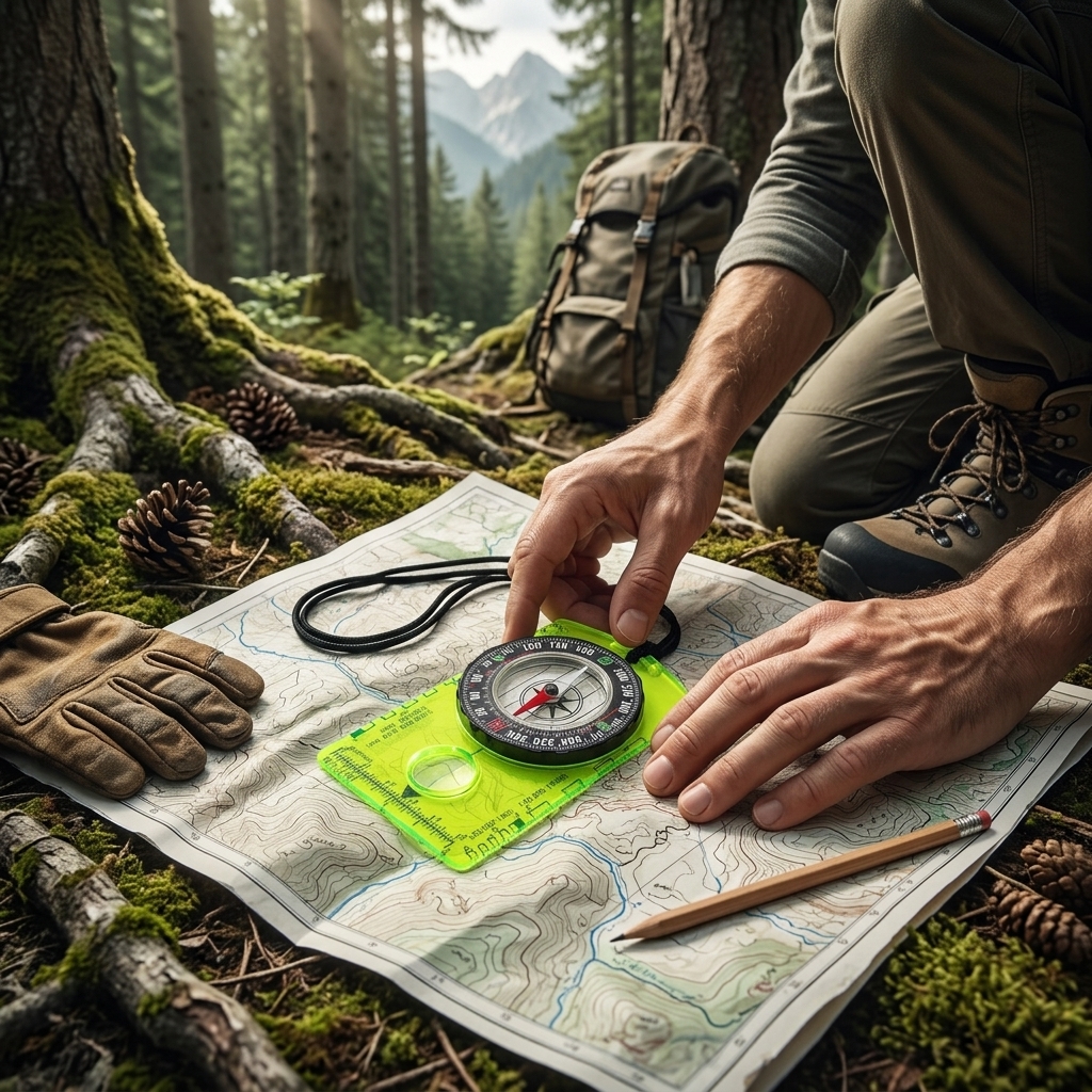 Waterproof Compass Outdoor Gad - Compass Lensatic incelemesi ve fiyatı