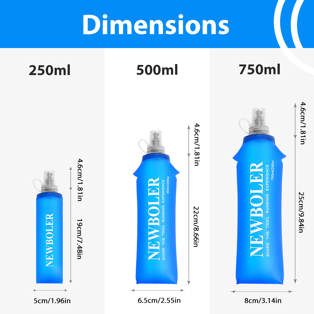250/500/750ML Water Bottle TPU - Water Bag Collapsible incelemesi ve fiyatı