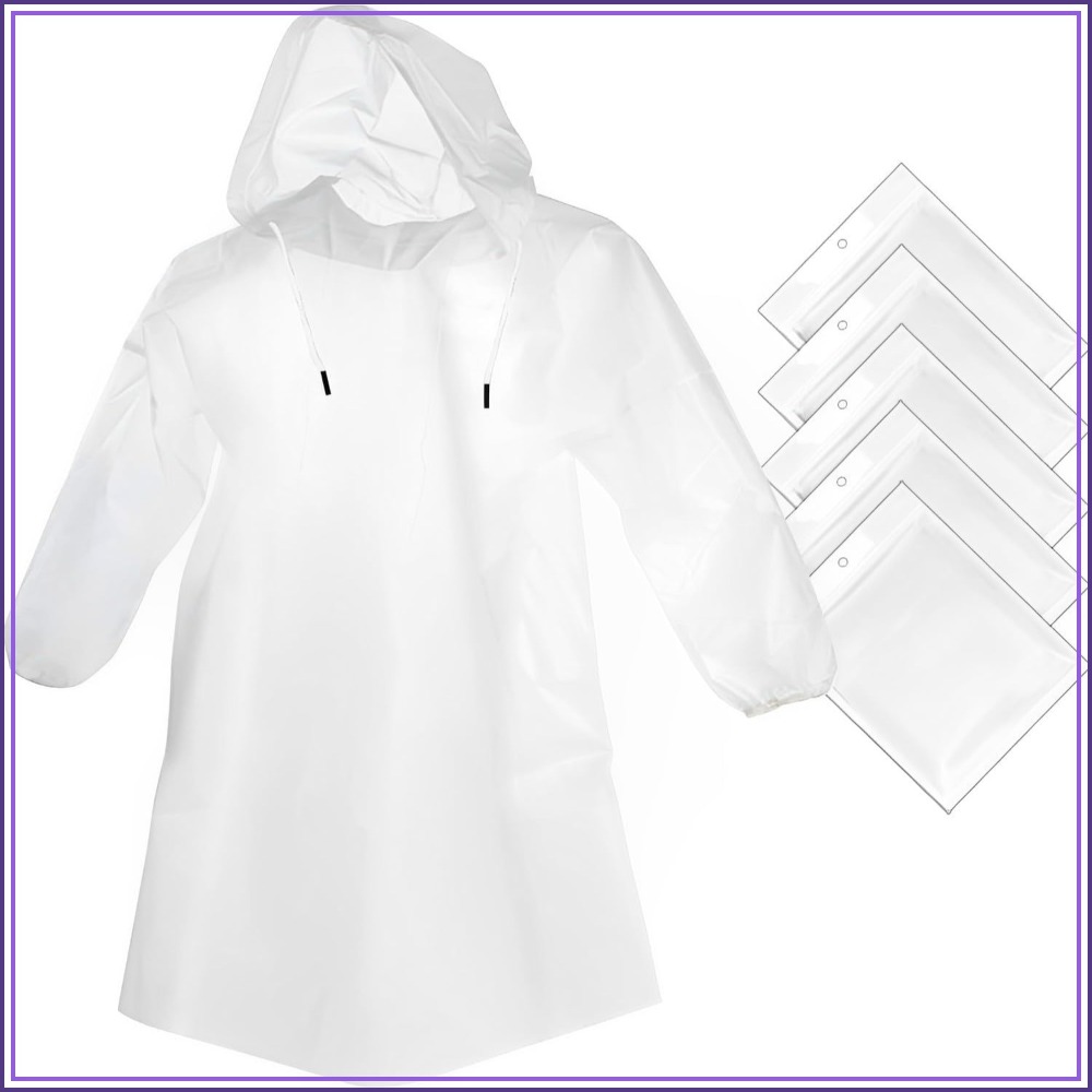Clear Rain Ponchos for Adults  - Emergency Poncho Rain incelemesi ve fiyatı