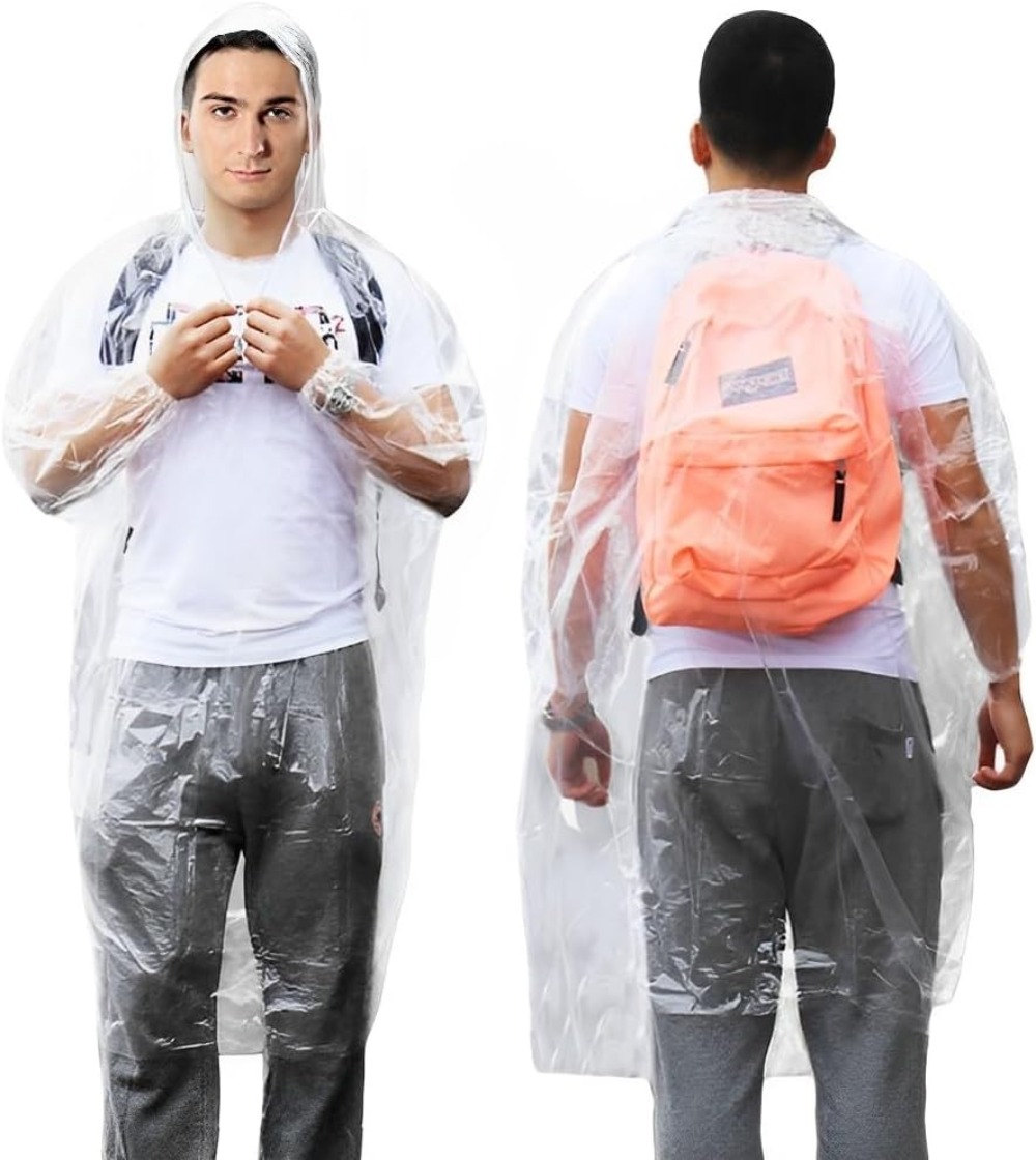 Clear Rain Ponchos for Adults  - Emergency Poncho Rain incelemesi ve fiyatı