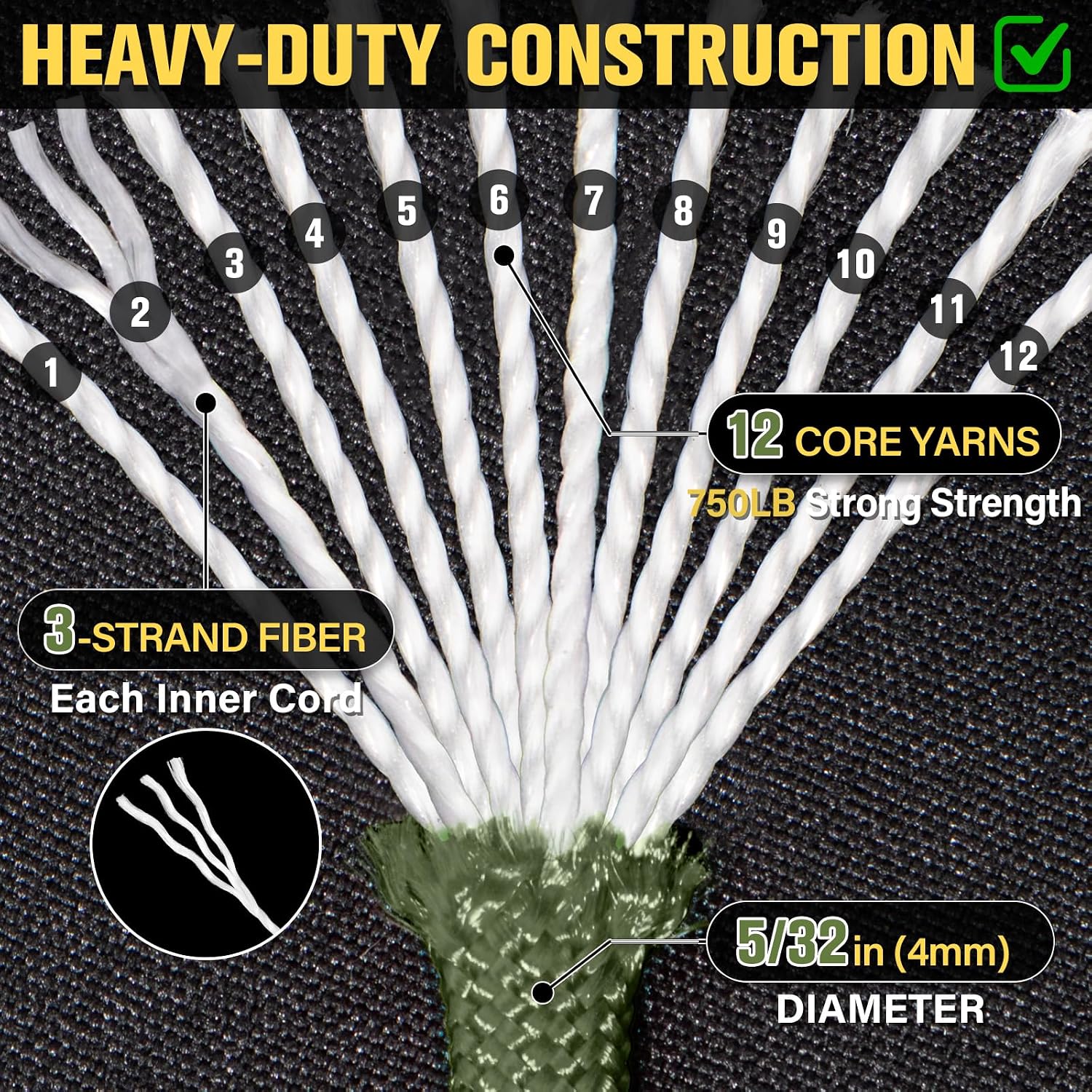 750 lb Paracord Rope 1000ft/50 - Para Cord 1000Ft incelemesi ve fiyatı