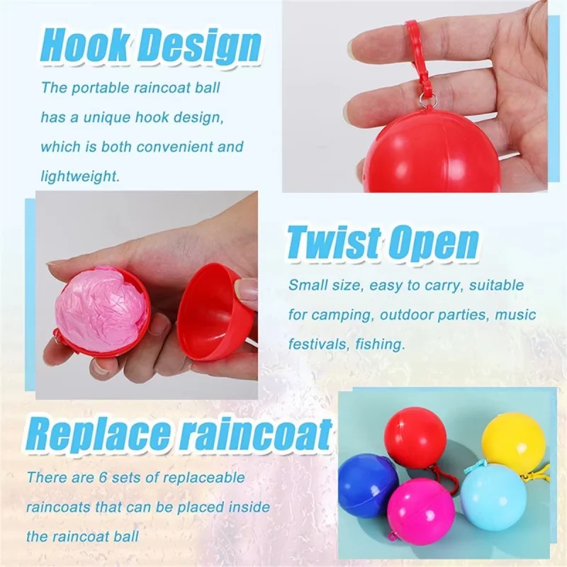 Mini Disposable Raincoat Ball  - Emergency Poncho Rain incelemesi ve fiyatı