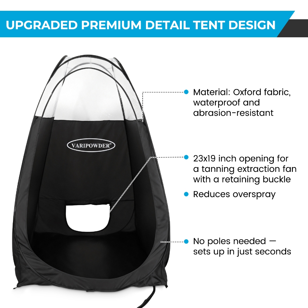 Black Spray Tanning Tent Porta - Emergency Mylar Tent incelemesi ve fiyatı
