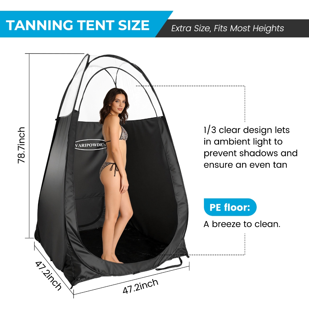 Black Spray Tanning Tent Porta - Emergency Mylar Tent incelemesi ve fiyatı