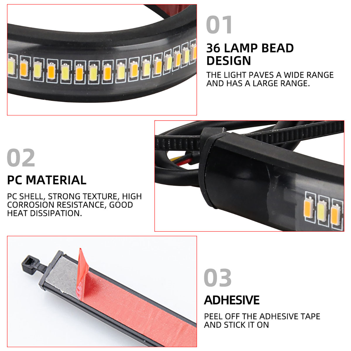 2 Pcs 12V LED Motorcycle Turn  - Sos Light Strobe incelemesi ve fiyatı