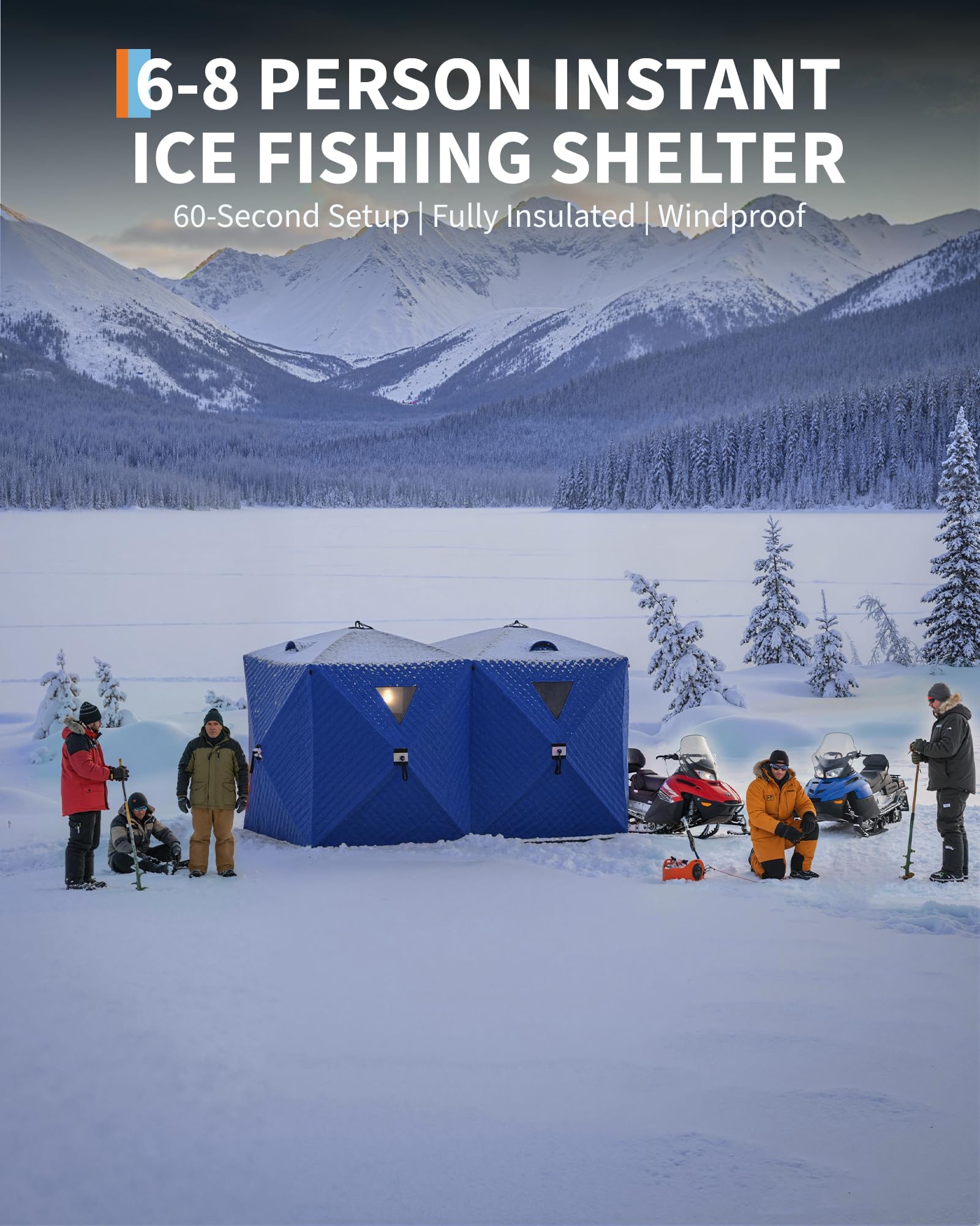 Pop-Up Ice Fishing Tent Hub-St - Emergency Mylar Tent incelemesi ve fiyatı
