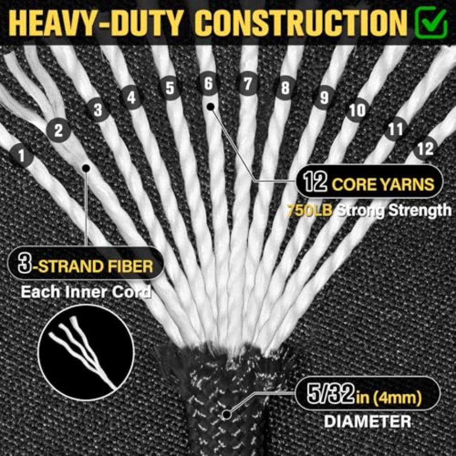Paracord Rope 750 lb - 1000ft/ - Para Cord 1000Ft incelemesi ve fiyatı