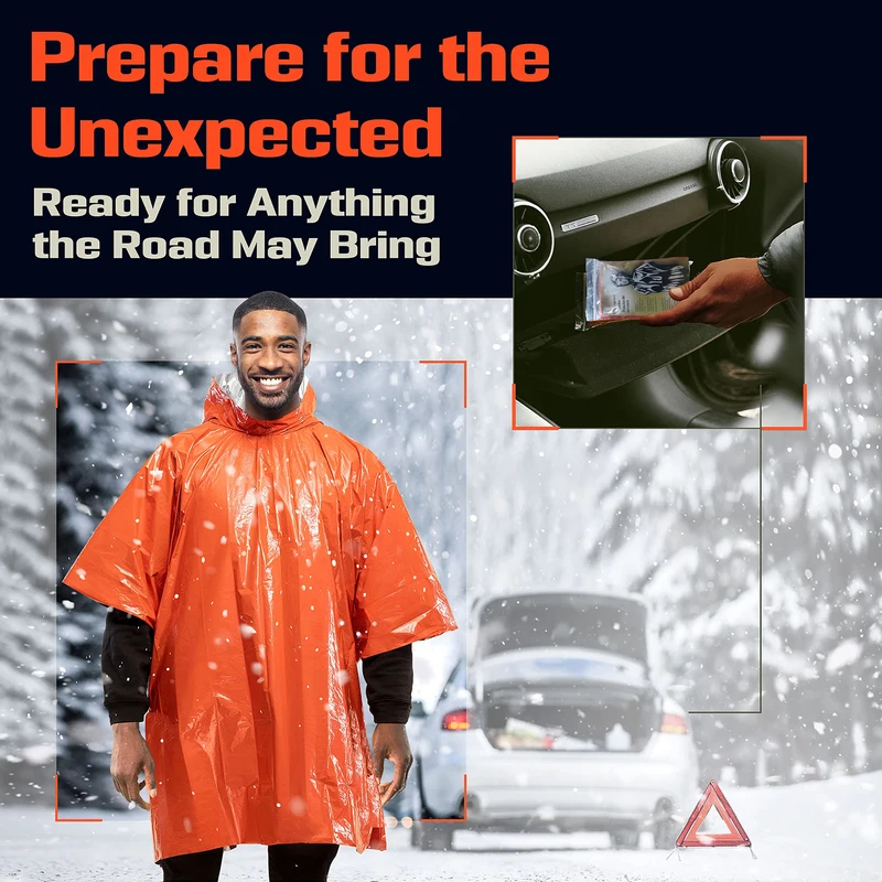 Aluminum Coated Hooded Emergen - Emergency Poncho Rain incelemesi ve fiyatı