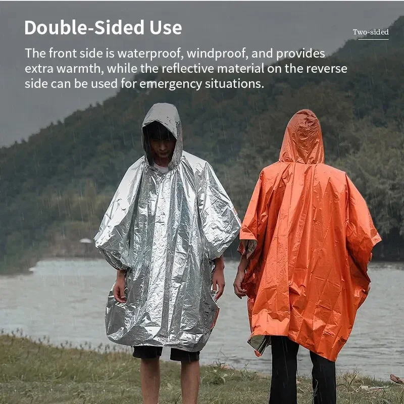 Aluminum Coated Hooded Emergen - Emergency Poncho Rain incelemesi ve fiyatı