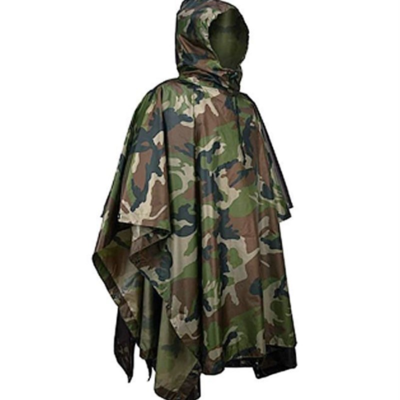 PVC/PU Camouflage Tactical Rai - Emergency Poncho Rain incelemesi ve fiyatı