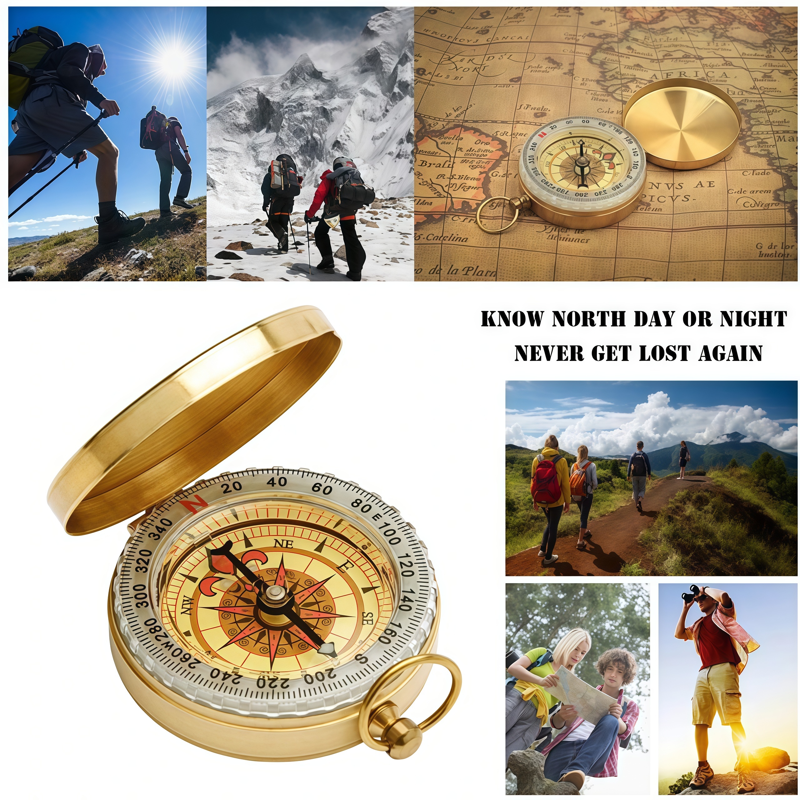 Brass Outdoor Compass - Gold C - Compass Lensatic incelemesi ve fiyatı