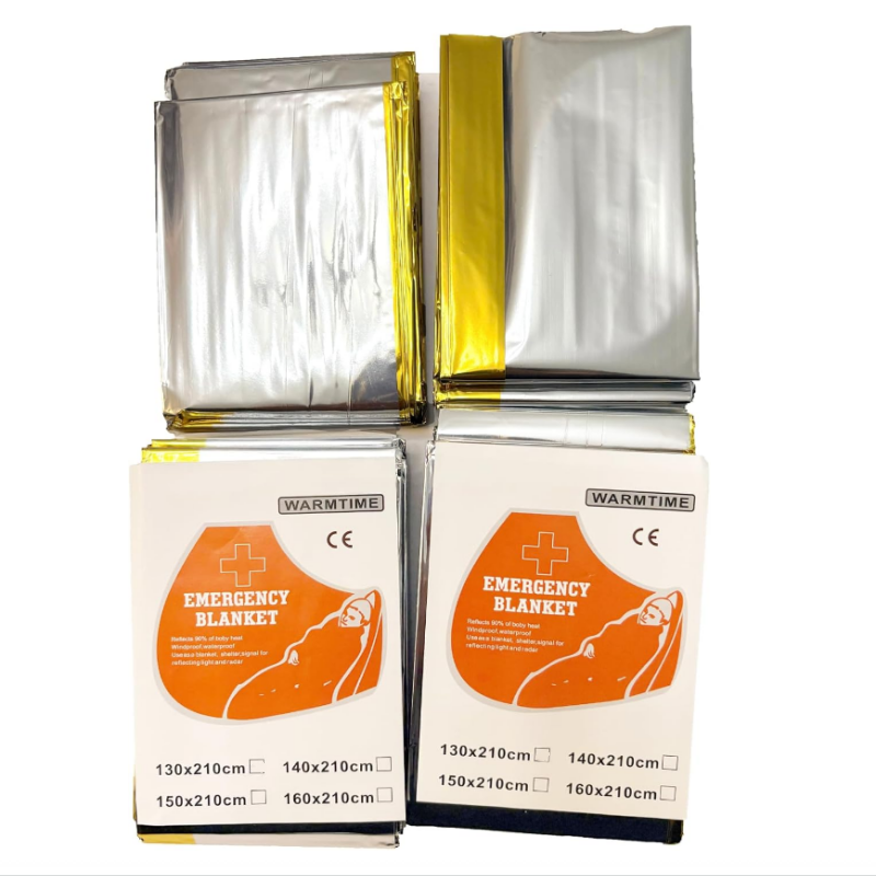 4 Pack Gold Silver Mylar Emerg - Survival Blanket Reflective incelemesi ve fiyatı