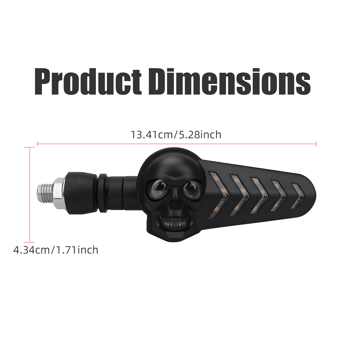 1Pair Motorcycle Skull Head LE - Sos Light Strobe incelemesi ve fiyatı