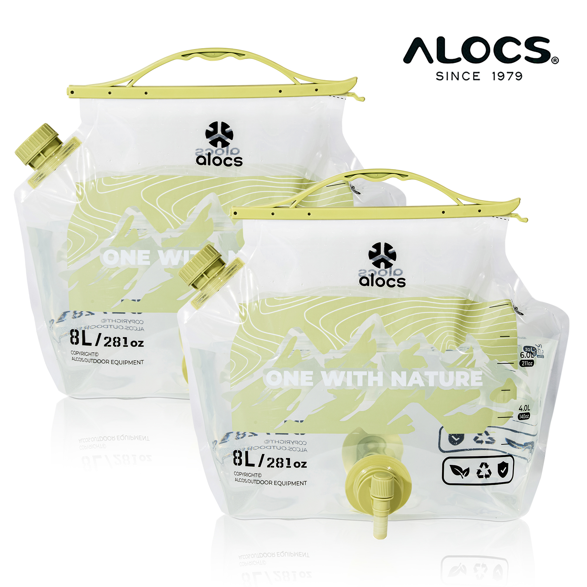 8L ALOCS Camping Water Bladder - Water Bag Collapsible incelemesi ve fiyatı