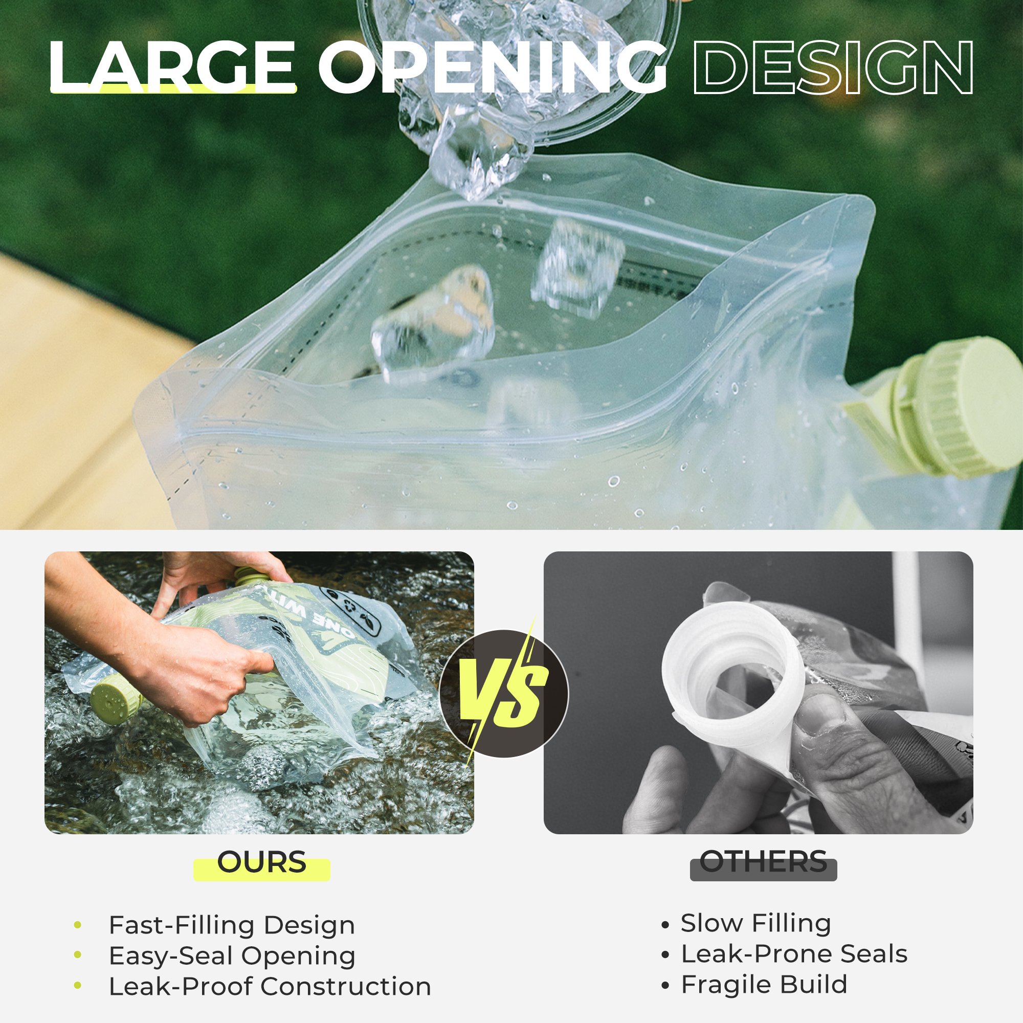 8L ALOCS Camping Water Bladder - Water Bag Collapsible incelemesi ve fiyatı