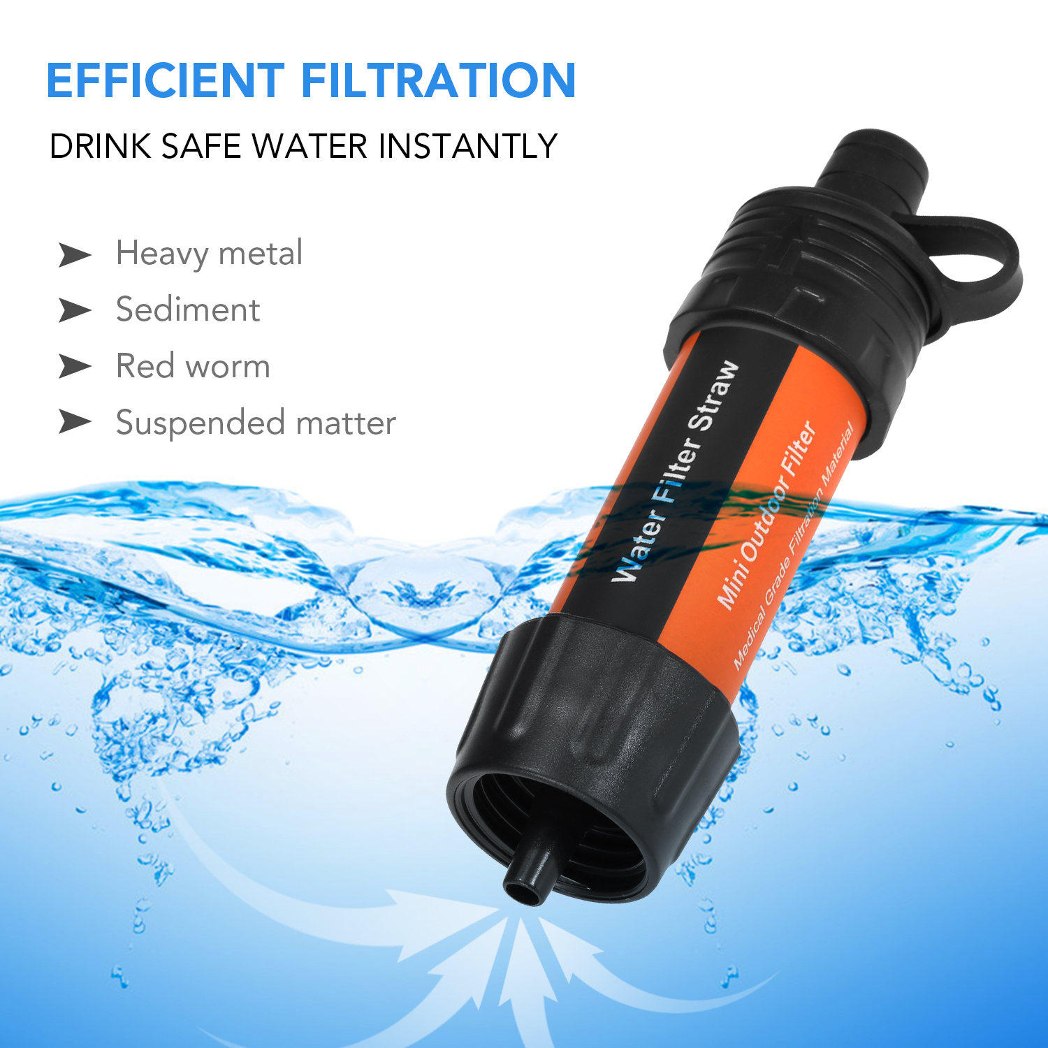 Outdoor Water Filter Straw Wat - Water Purification Straw incelemesi ve fiyatı