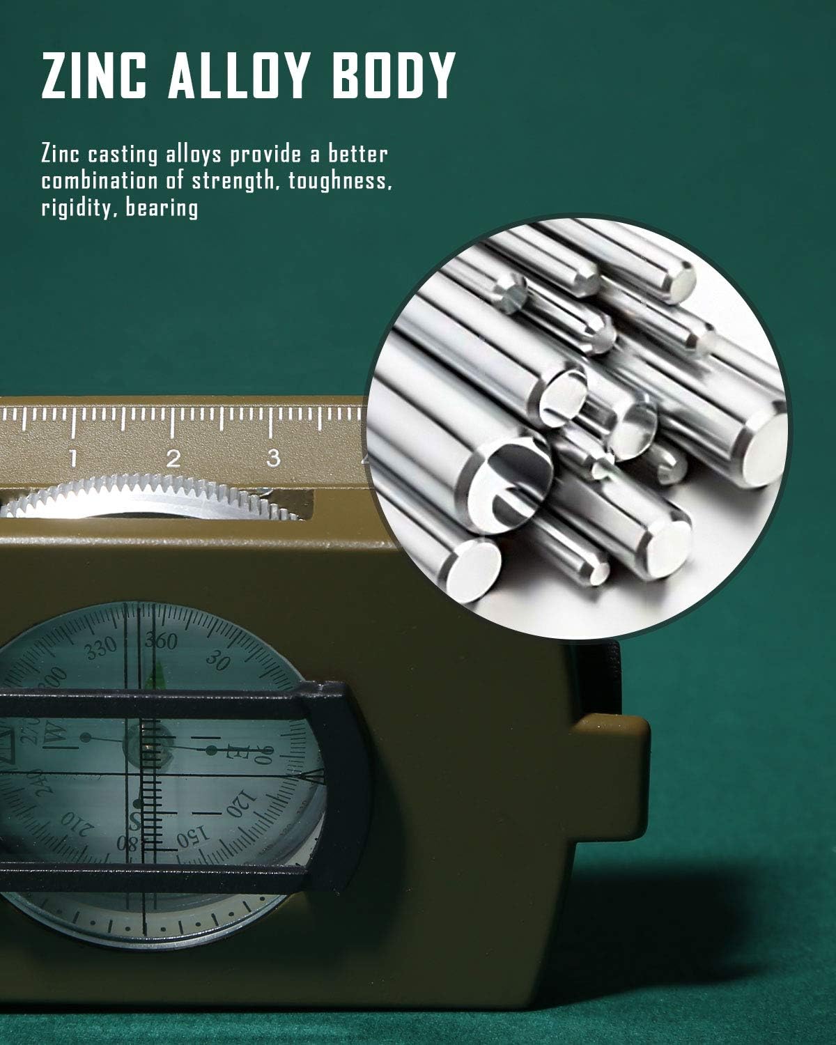 Metal Tactical Survival Milita - Compass Lensatic incelemesi ve fiyatı