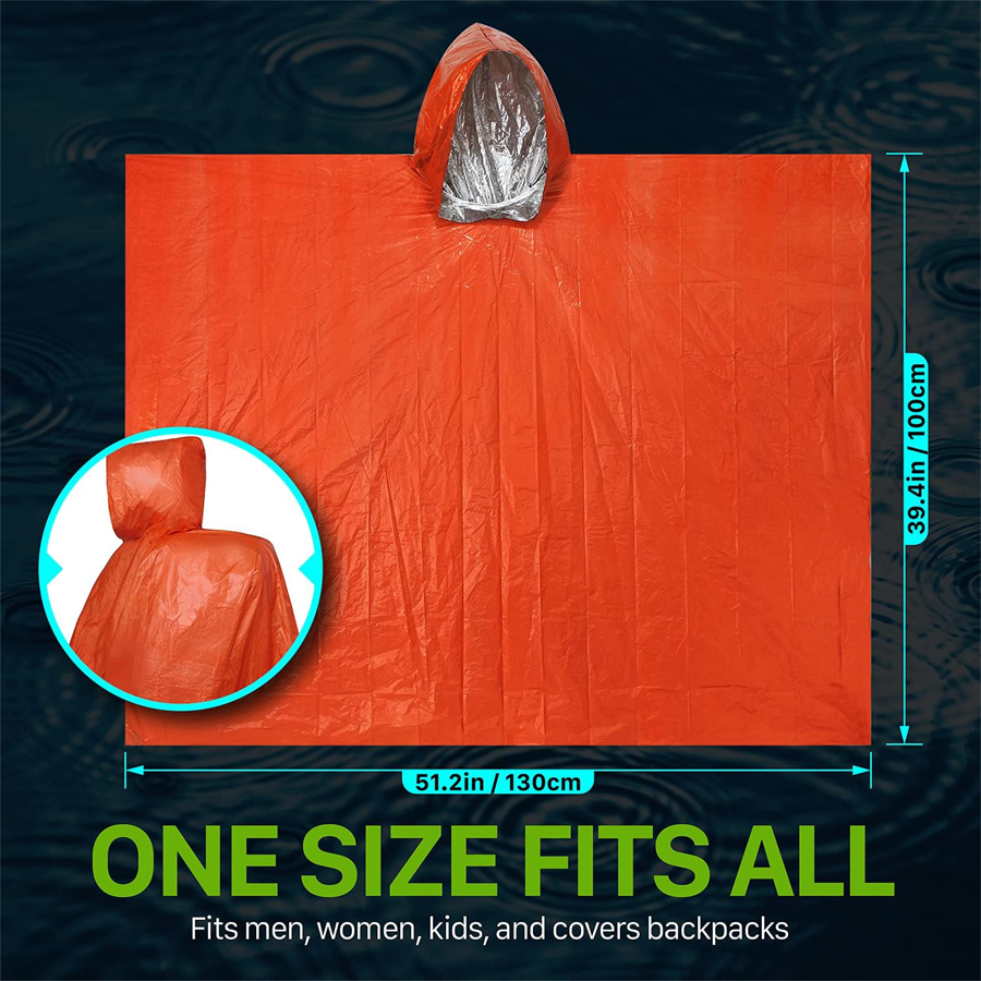 ZHUOHUA 5 Pack Emergency Survi - Emergency Poncho Rain incelemesi ve fiyatı