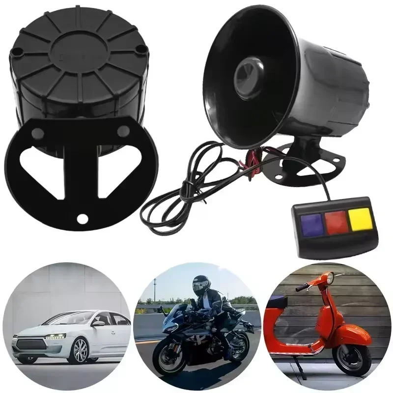 12V 3 Tone Sound Loud Car Horn - Emergency Whistle Loud incelemesi ve fiyatı