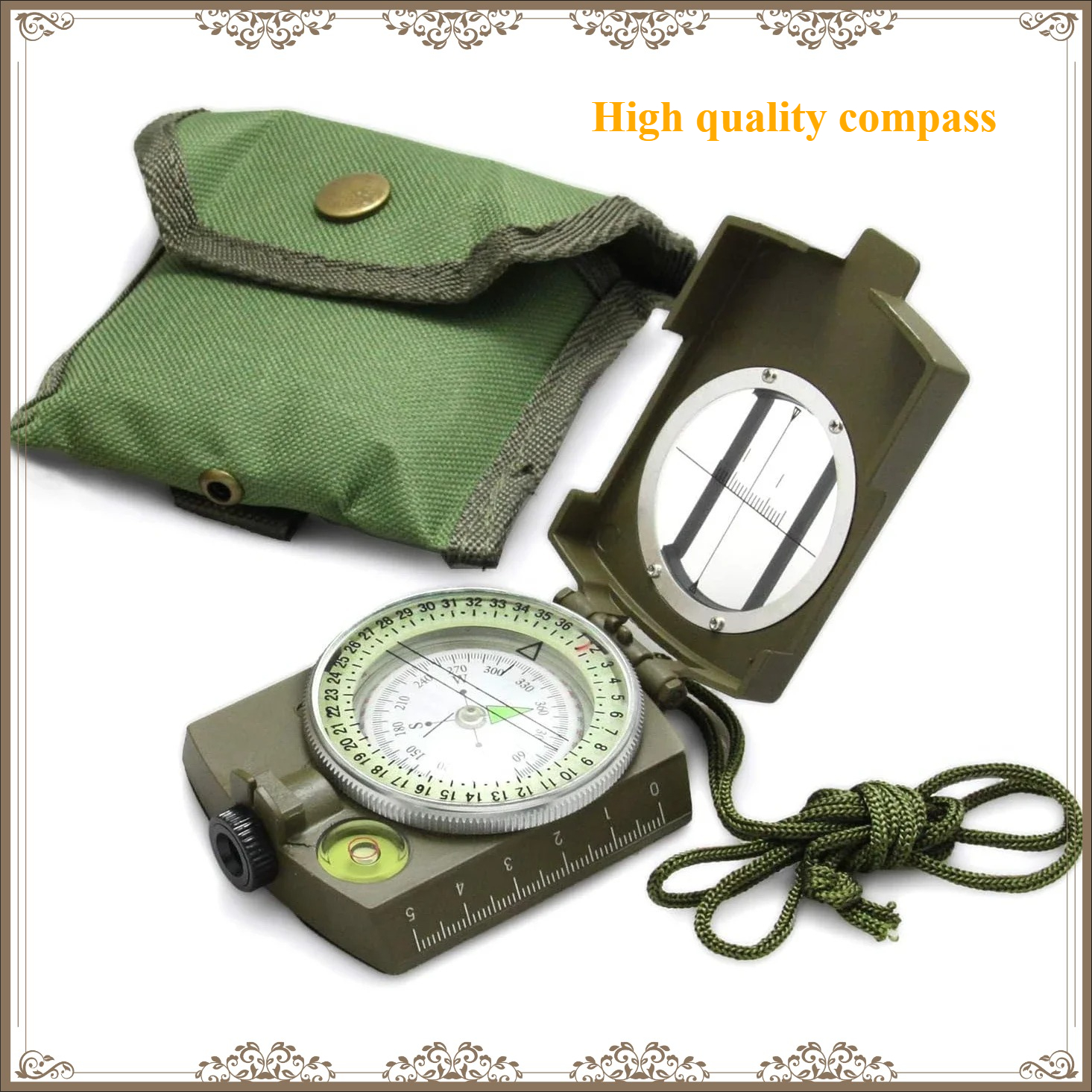 Waterproof Shockproof Tactical - Compass Lensatic incelemesi ve fiyatı