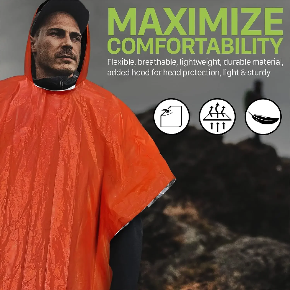 Emergency Rain Poncho Hood Reu - Emergency Poncho Rain incelemesi ve fiyatı