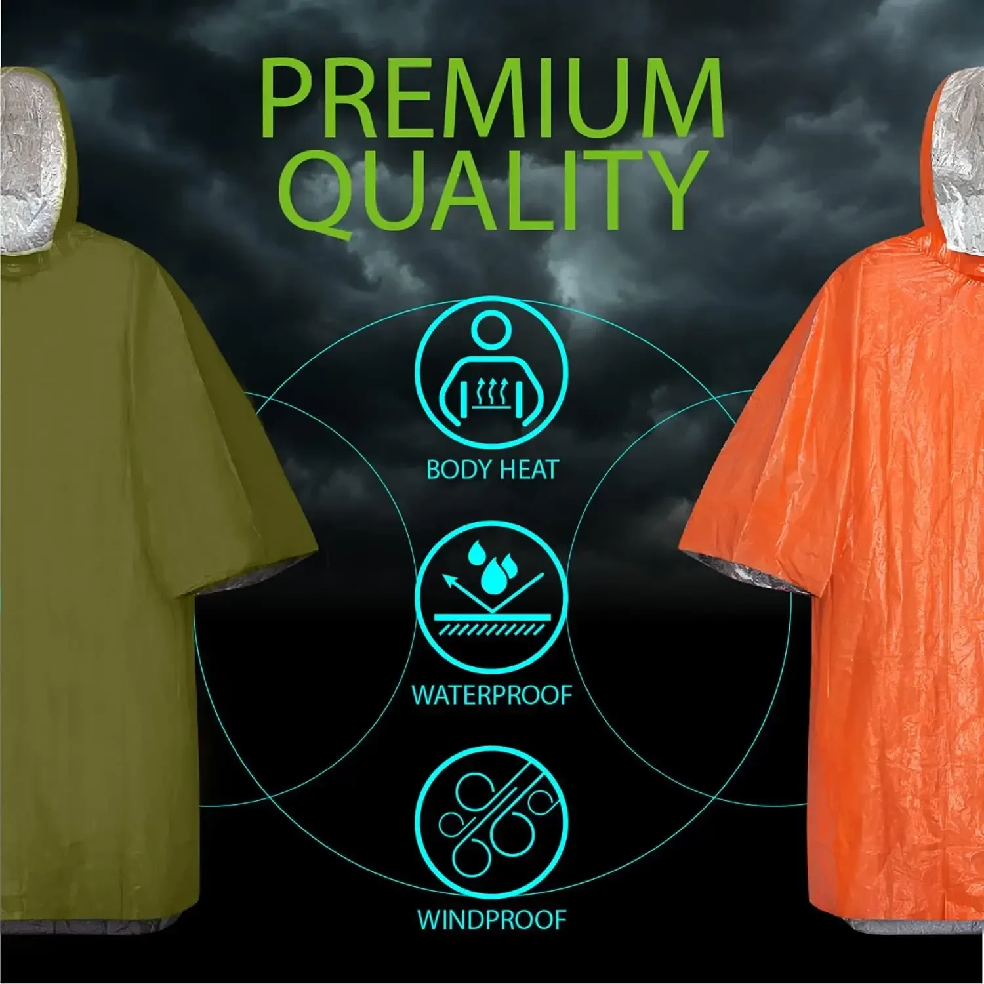 Emergency Rain Poncho Hood Reu - Emergency Poncho Rain incelemesi ve fiyatı