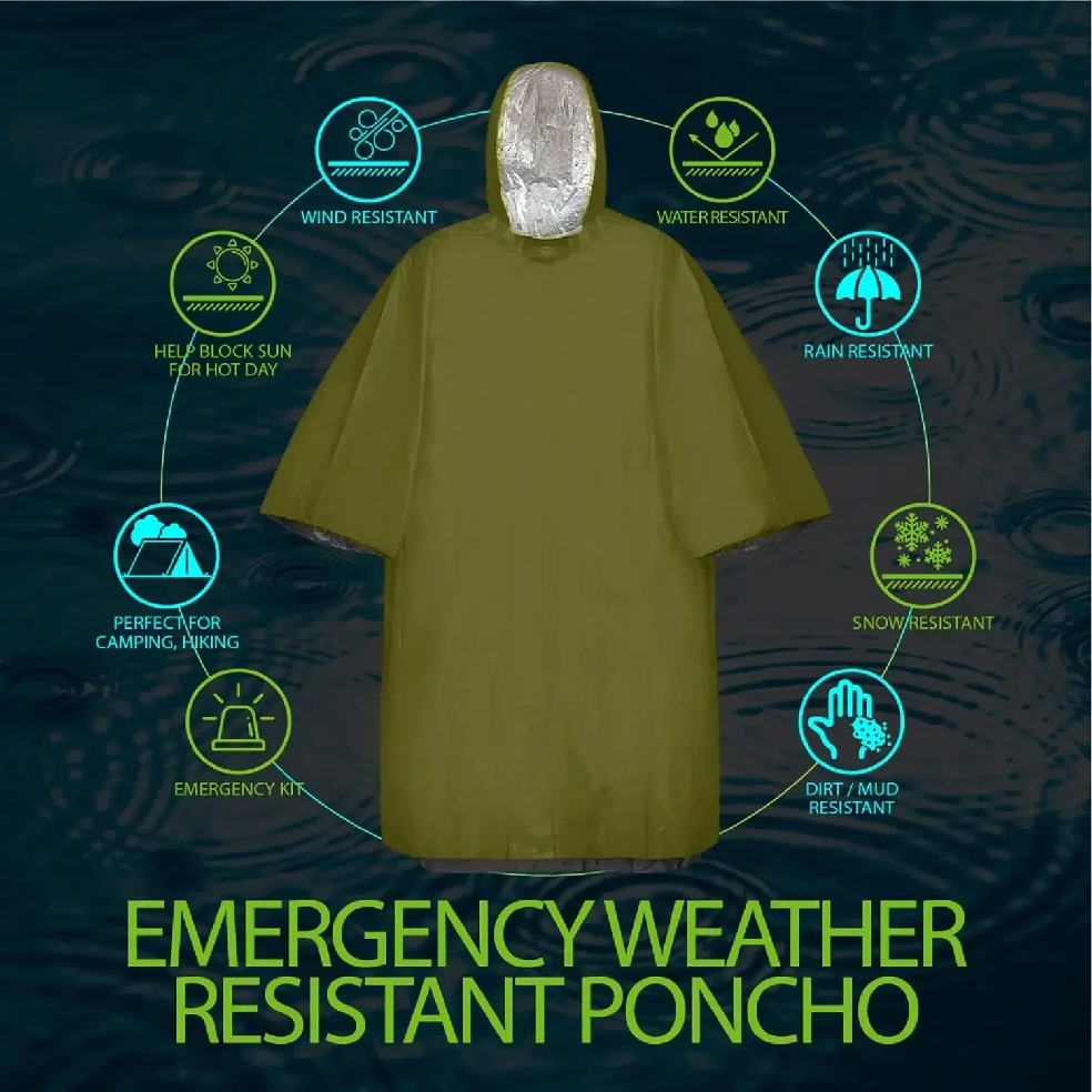 Emergency Rain Poncho Hood Reu - Emergency Poncho Rain incelemesi ve fiyatı