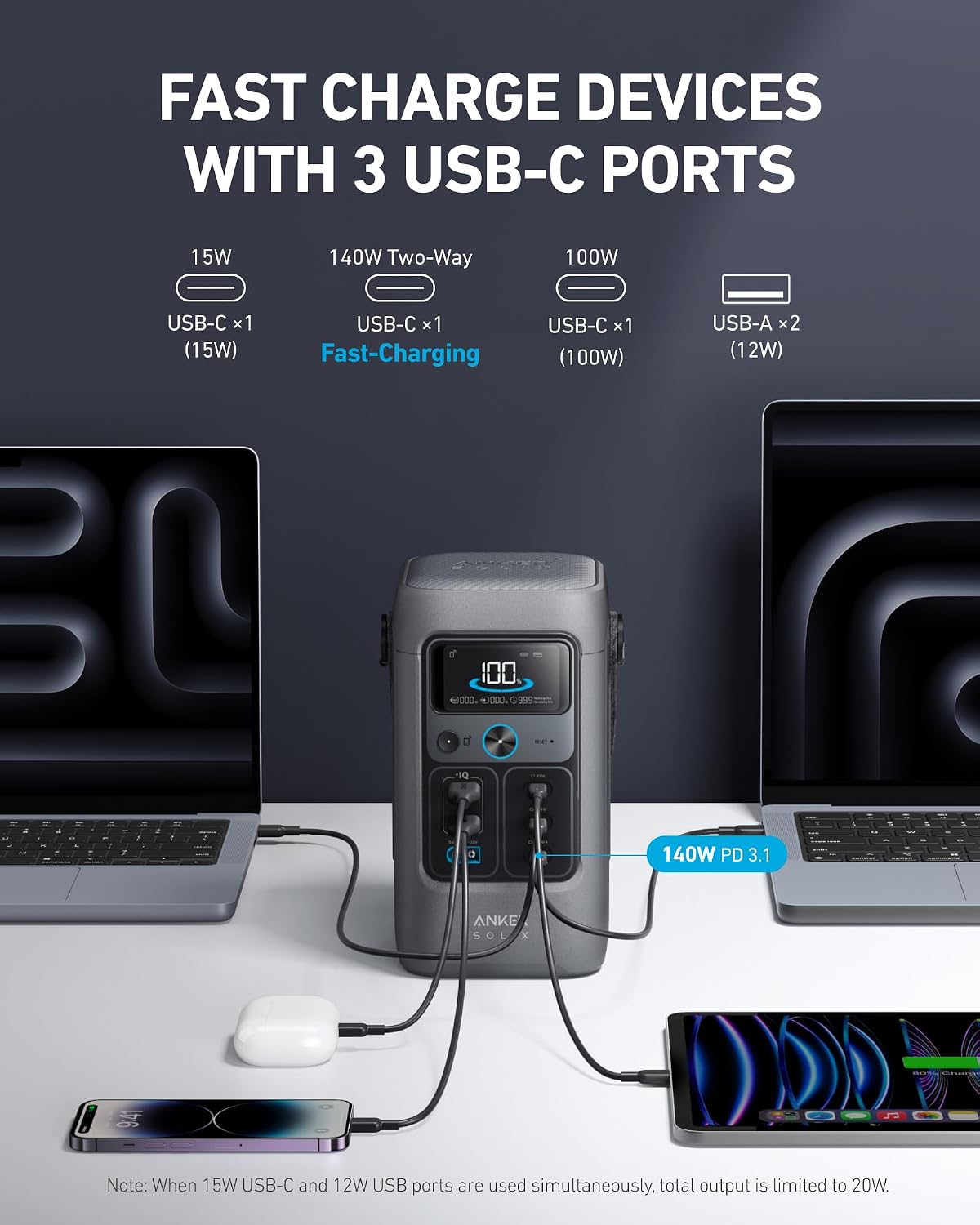 Power Bank Station,192Wh Porta - Solar Emergency Charger incelemesi ve fiyatı