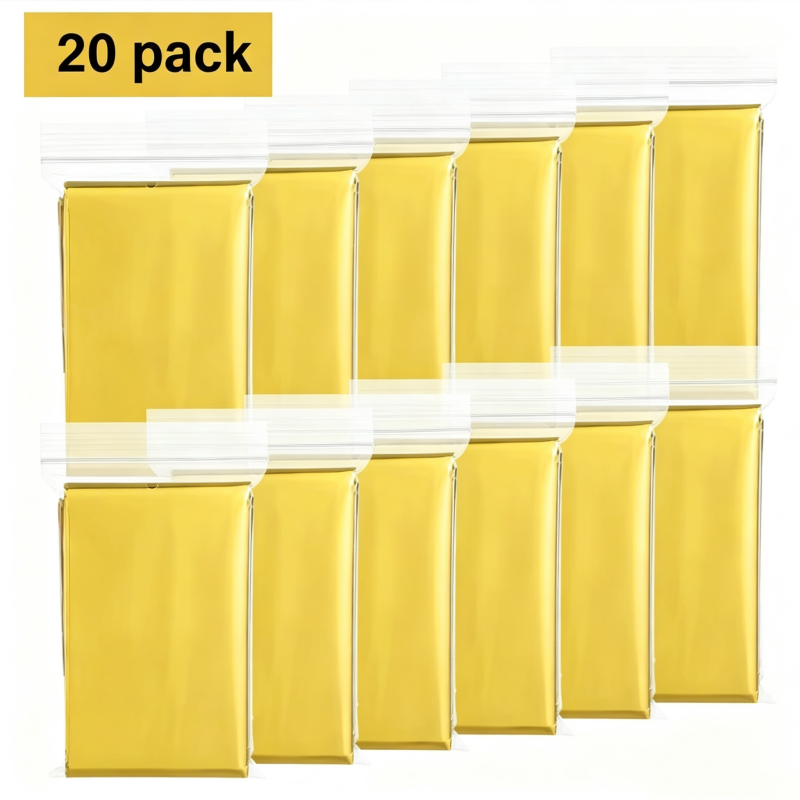20PCS Unpacked Bulk Giant 83x6 - Survival Blanket Reflective incelemesi ve fiyatı